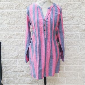 Boho Jane Striped Cotton Tunic